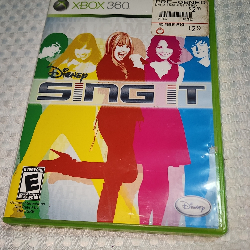 XBOX360 EUC SINGIT VIDEO GAME